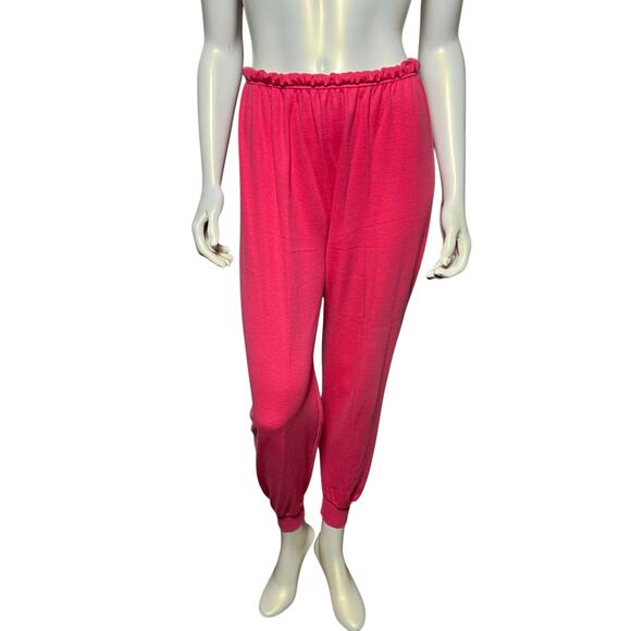 LAPS Pink Jogger Sweatpants S Soft Cotton Blend Comfy Lounge & Activewear - Picture 1 of 10